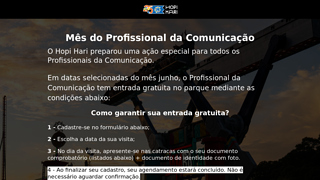Hopi Hari Oferece Entrada Grtis Para Profissionais Da Comunicao E Influenciadores 
